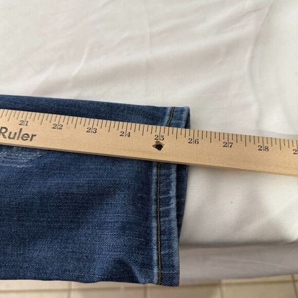 Judy Blue Distressed Skinny Jeans 28 Blue Stretch Mid Rise Casual Trendy - Picture 7 of 7